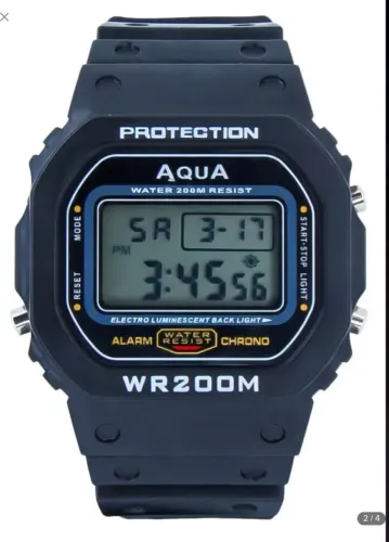 Relógio Aqua masculino resistente à água