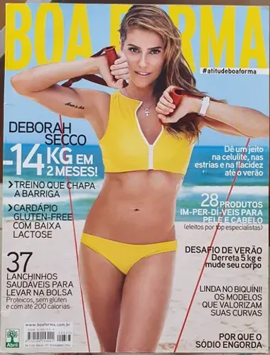 Revista Boa Forma Débora Secco