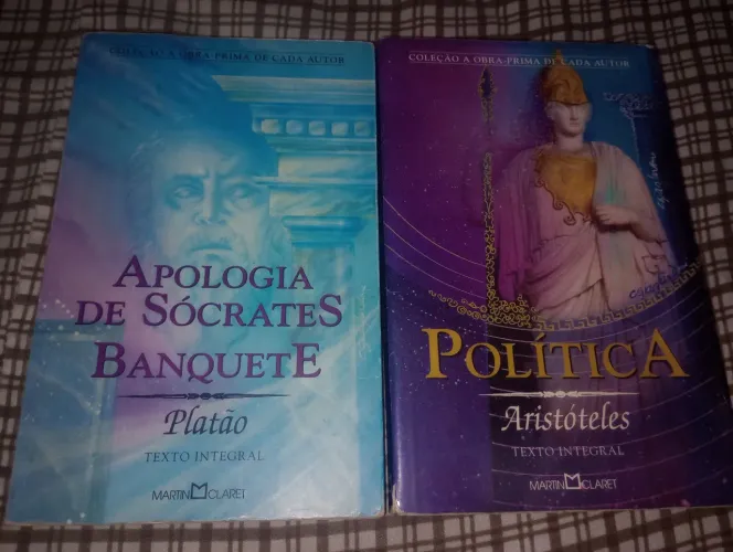 Livros: Apologia de Sócrates e Política - Platão e Aristóteles