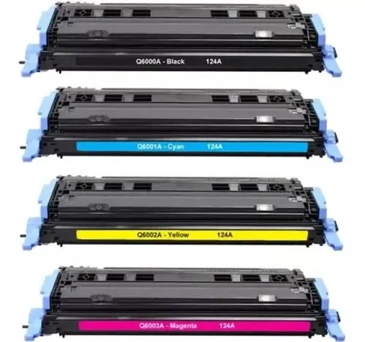 Kit 4 Toner Hp 124a Original Q6000a Q6001a Q6002a Q6003a SEM CAIXA 