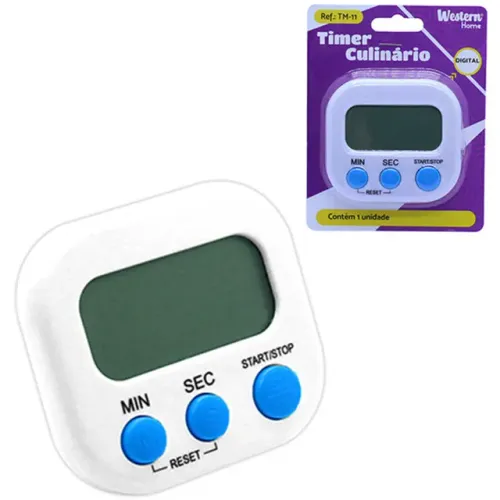 Timer Temporizador Culinário Chef Cronometro Regressivo - Western