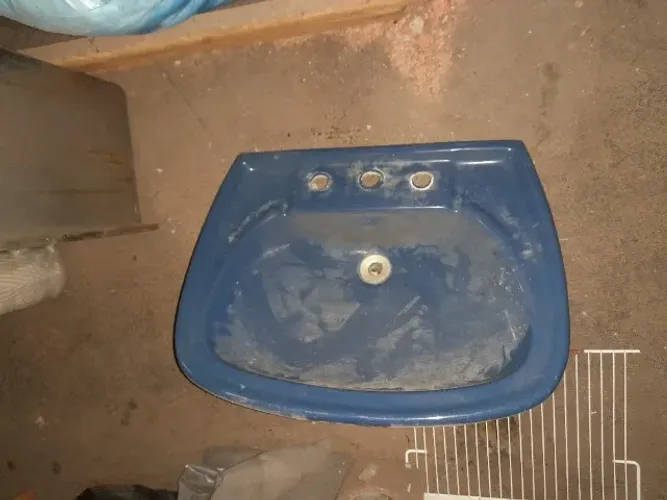 Cuba para Banheiro Azul