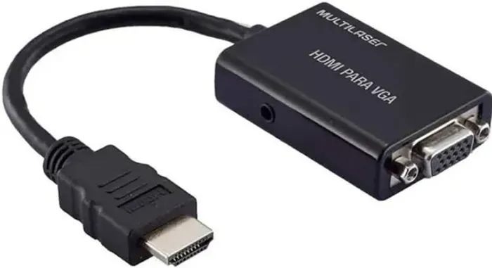 Kit com 5 Cabos Conversores HDMI para VGA Multilaser