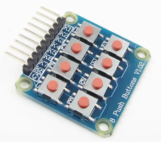 Teclado Matricial 2x4 Com 8 Botões Arduino Automação Robotica COD-AM237