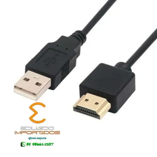Cabo HDMI para USB 2.0 1,5 Metros