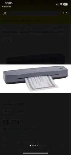 Laminadora Plastificadora Aurora A3 - Semi Nova