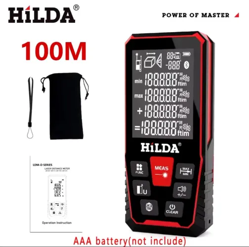 Medidor/Trena a Laser Inclinômetro Digital HILDA 100 Metros CJ-368 Top 10