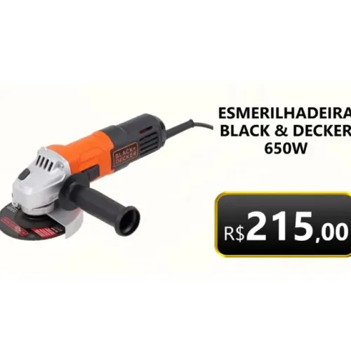 Esmerilhadeira Black e Decker 650w Promoção