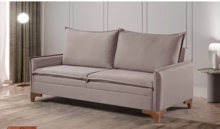 Sofa Living 2,00m Em Linho Lisboa t65