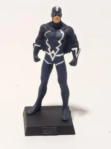 Miniatura Blacl Bolt Marvel Eaglemoss (caixa)