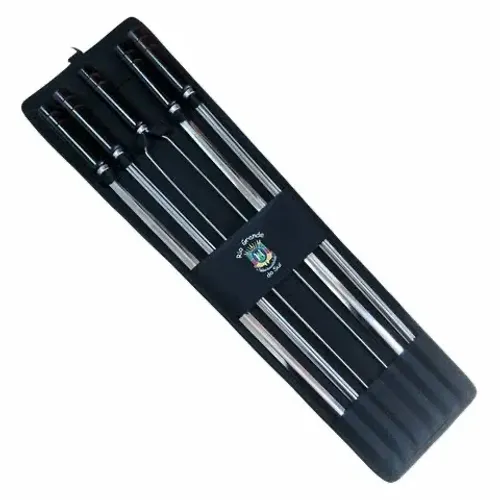 Kit com 5 espetos inox 70cm