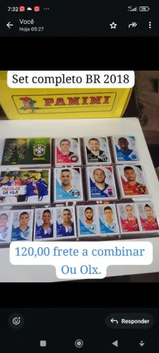 Cromos do livro ilustrado Campeonato Brasileiro 2018 panini 