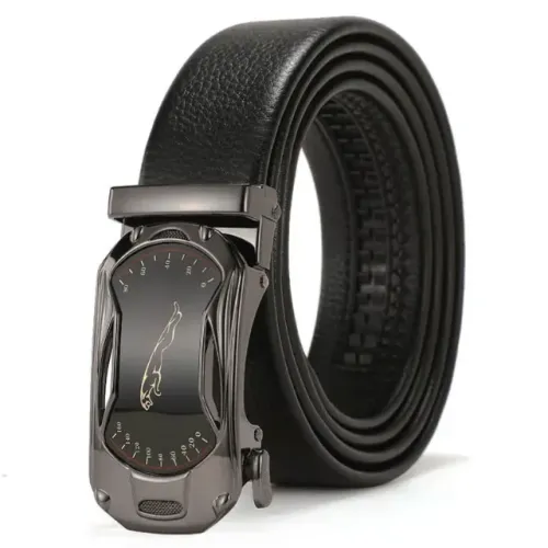 Cinto Luxo Fivela Automatica Couro Pu