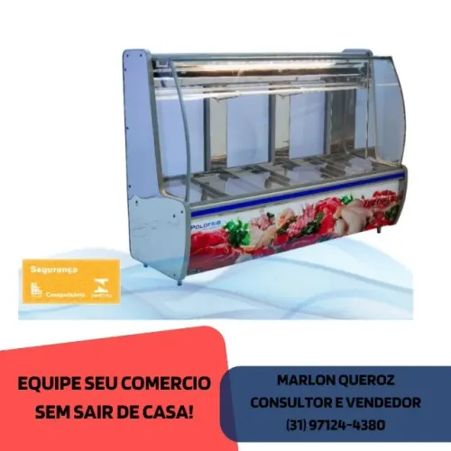 Balcão de Açougue Inox 2M Polo Frio