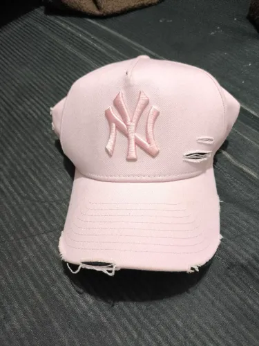 Boné new york rosa Original