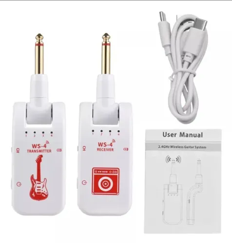 Transmissor e Receptor sem fio GuitarraWS-4
