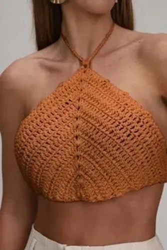 Top Crochê Amarração - Laranja