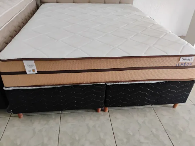 CAMA BOX QUEEN MOLAS ENSACADAS OFERTA