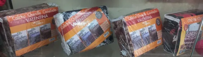 Lote de 6 Colcha Casal Chenille Novo 