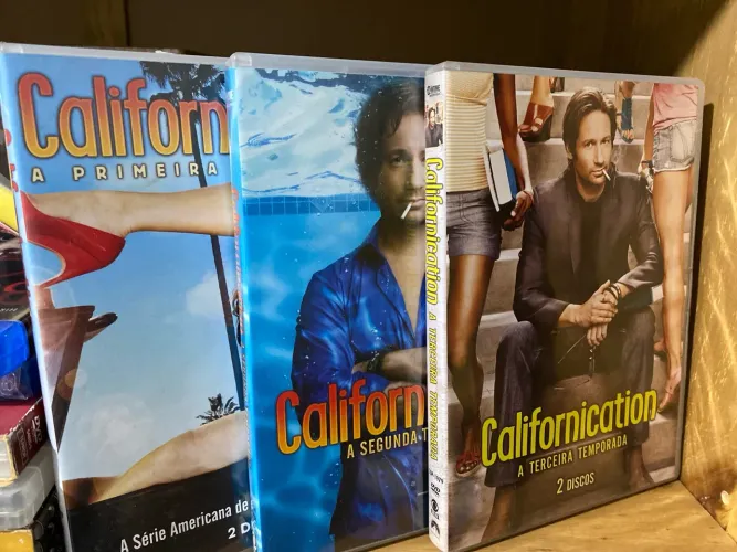 Californication serie DVDs originais temporada 1,2 e 3