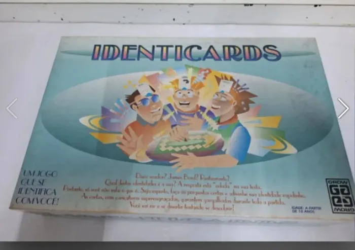jogo identicards grow completo - anos 90