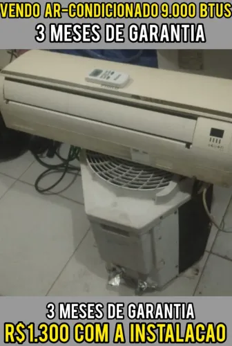 VENDO AR-CONDICIONADO 9.000. BTUS