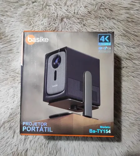 Projetor Portátil com Suporte Ba TY154 - 1080p Full HD, Bluetooth, Wi-Fi 6
