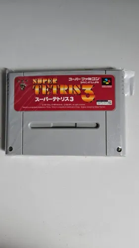 Jogo Super Tetris 3 - Super Nintendo cartucho tetris super famicom original japonês