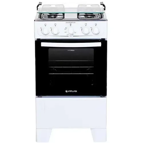 Fogão Atlas Coliseum Plus 4 Bocas Acendimento Manual Mesa de Inox Fazemos entrega