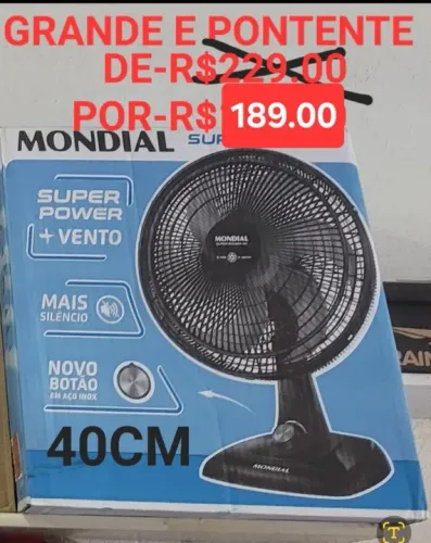 Ventilador de mesa Mondial Super Power 40cm - Oferta!