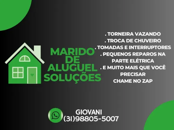 Marido de Aluguel - atendimento Bairros Fernão Dias e Região