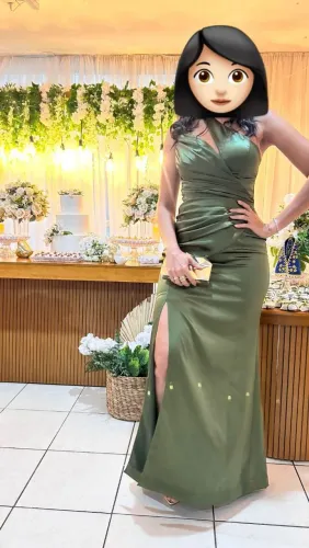 Vestido de Festa VERDE OLIVA