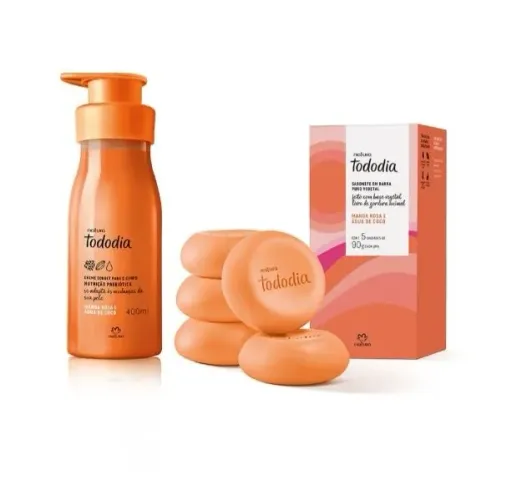 PROMOÇÃO Kit Tododia Manga rosa e água de coco(hidratante e sabonete) 
