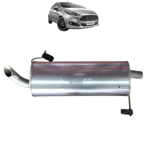 Escapamento abafador silencioso ford new fiesta hatch 2014