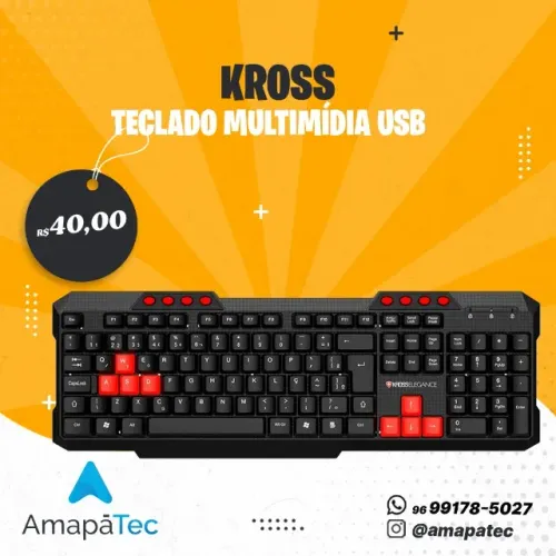 TECLADO COM FIO KROSS