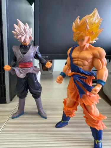 Kit 2 Boneco Goku super sayajin Dragon ball TAG vegeta jiren cavaleiros do zodíaco Naruto