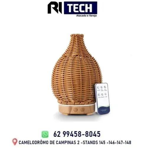 Difusor de Aromaterapia Umidificador Oléo Essencial Decorativo
