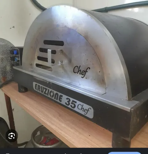 FORNO PIZZA GÁS LASTRO GIRATÓRIO (Eruzione 35 Chef)