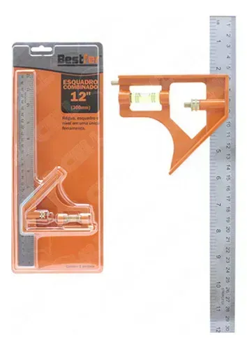 ESQUADRO COMBINADO 12POL 300MM BESTFER