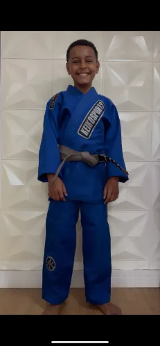 Kimono trançado KEIKO PRO Azul (Novo na Etiqueta)