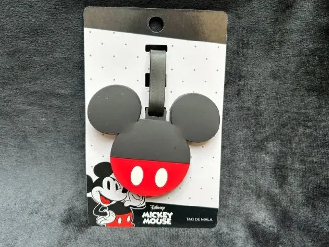 etiqueta identificação tag bagagem cores mickey - disney