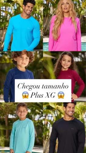 Camisas de proteção solar Plus XG