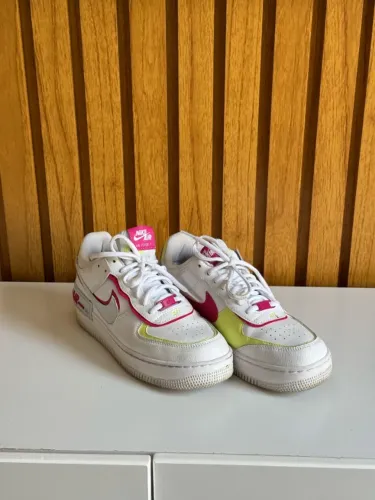 Nike Air Force 1 Shadow 'White Blue Tint Fireberry'