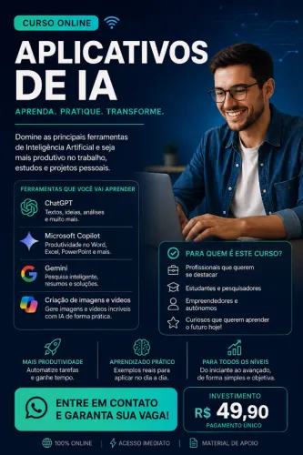 ? Aulas Particulares de Inteligência Artificial ? Aprenda na Prática!
