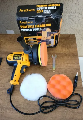 Politriz e Lixadeira 900w 110v Nova na caixa com 3 boinas