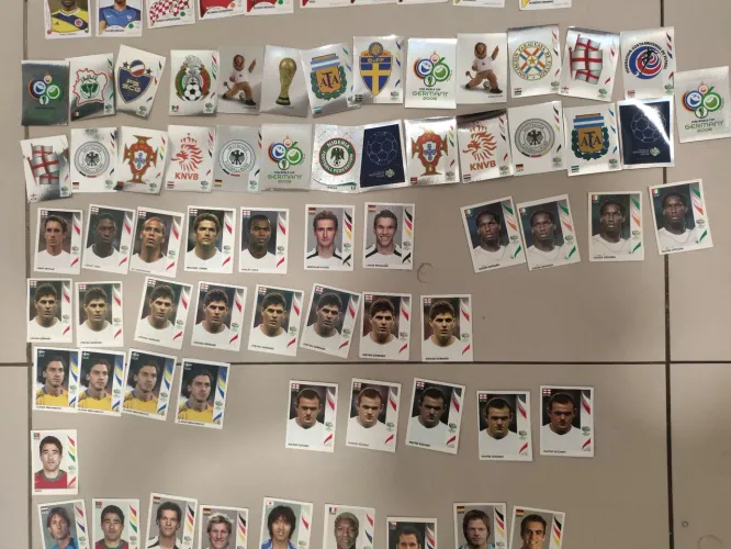 Figurinhas Copa de 2006, 2014 e 2018