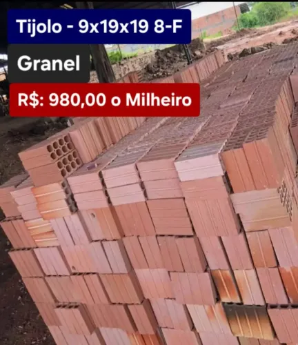 Tijolo 9x19x19 8-Furos