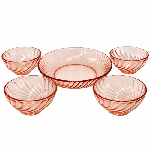 Conjunto Vintage Arcoroc France Rosaline - 5 peças