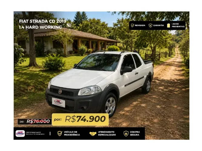 Fiat Strada Working Hard 1.4 Fire Flex 8V CD 2019