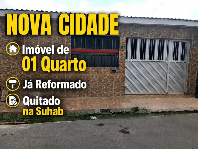 CJ NOVA CIDADE, Excelente Imóvel já Quitado na Suhab